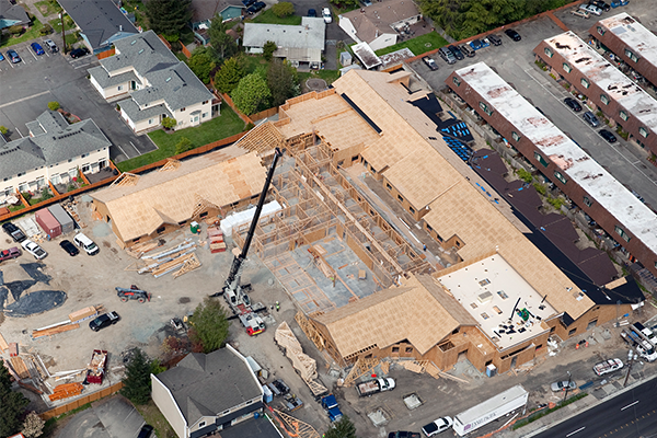 Assisted living facility in construction