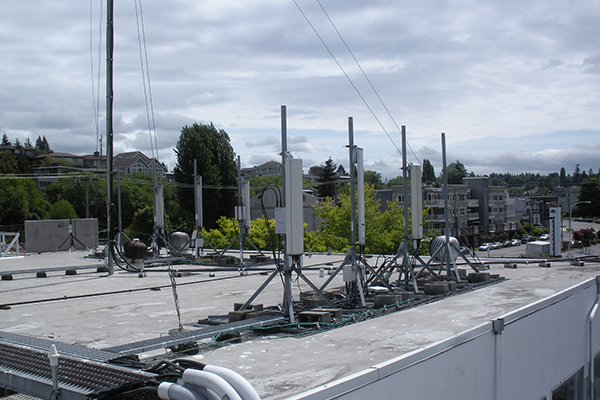 Rooftop antenna installations